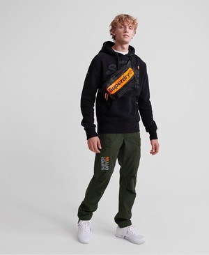 Superdry Parachute Cargo Férfi Nadrág Sötét Olivazöld | IJMFA7103